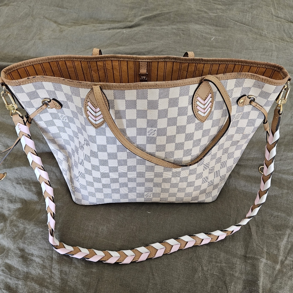 Damier Azur Braided Neverfull MM